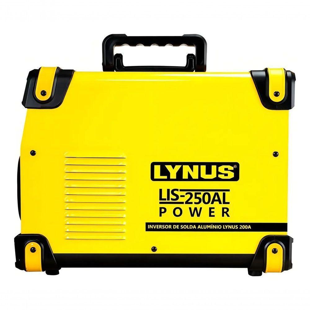 Máquina De Solda Inverter Lynus Lis-250al Power Amarela E Preta 50hz-60hz - 3