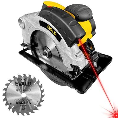 Serra Circular 1400w Com Guia Laser E Disco De Corte Esc-1400 Evald 220V