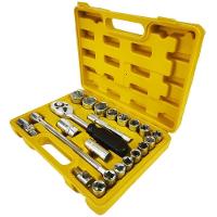 Jogo De Soquetes 1-2 Pol Com 22 Peças De 10 A 32 Mm E Maleta Evjs22m Evald - 3