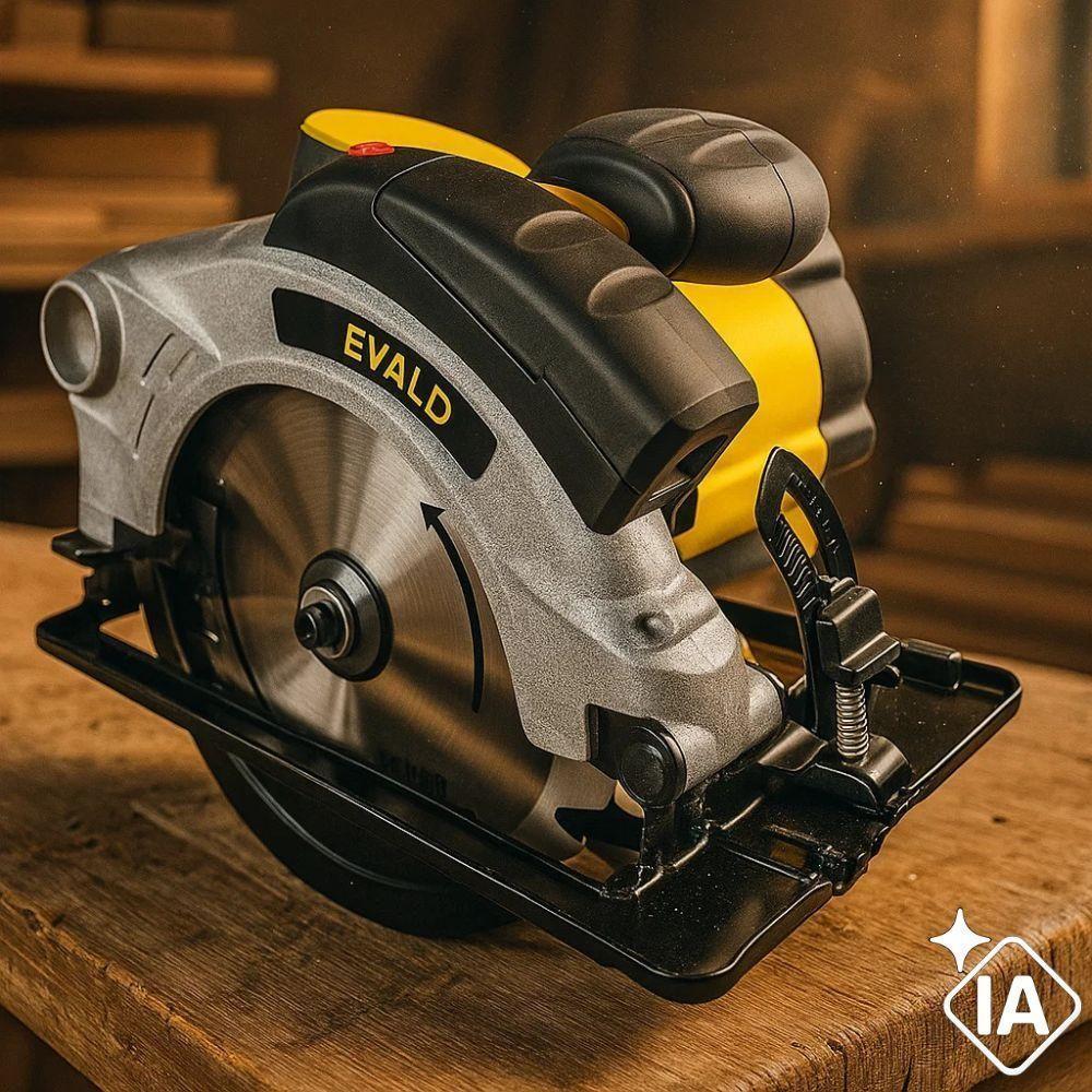 Serra Circular 1400w Com Guia Laser E Disco De Corte Esc-1400 Evald 110V - 2