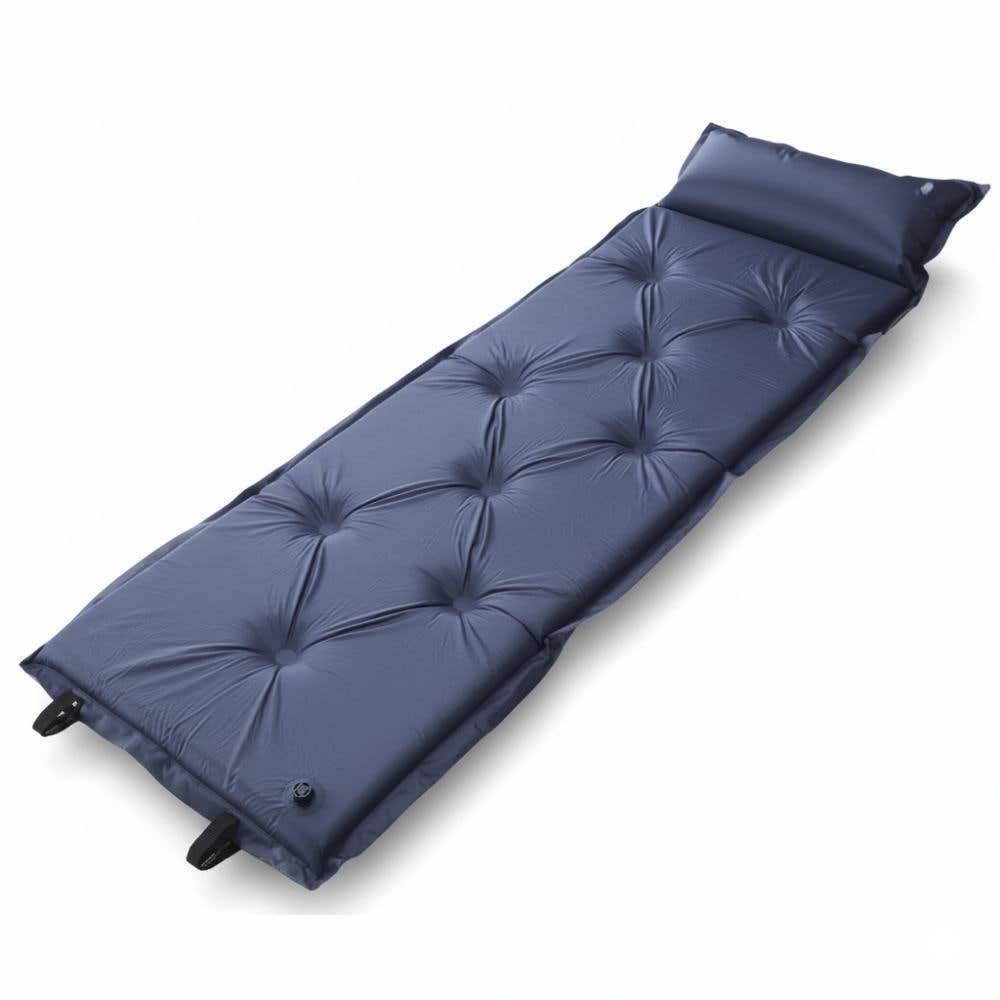 Colchonete Trekking Azul 183x57x2,5 Cm Autoinflável Com Travesseiro Inflável Zelt - 1