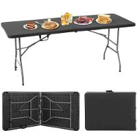 Mesa Dobrável Vira Maleta Com Alça 180 × 74 Cm Portátil Até 150 Kg Zelt - 5