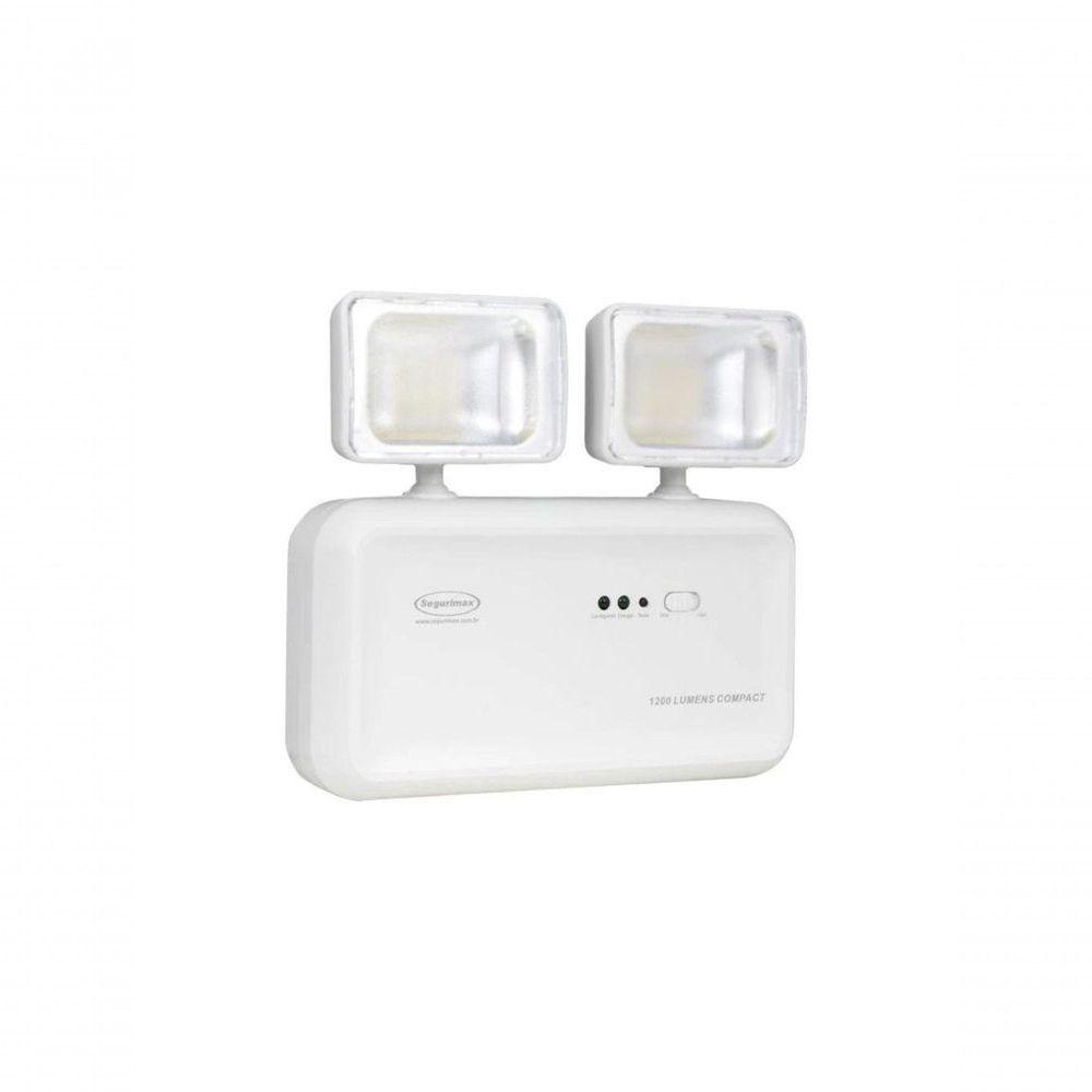 Iluminacao De Emergencia Segurimax Led 1200 2 Farois - 2