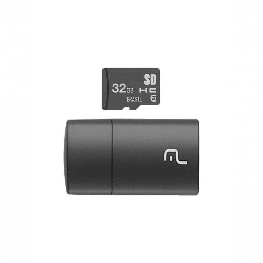 Cartão Micro Sd 32gb Com Leitor Usb Classe 4 Mc163 - 1