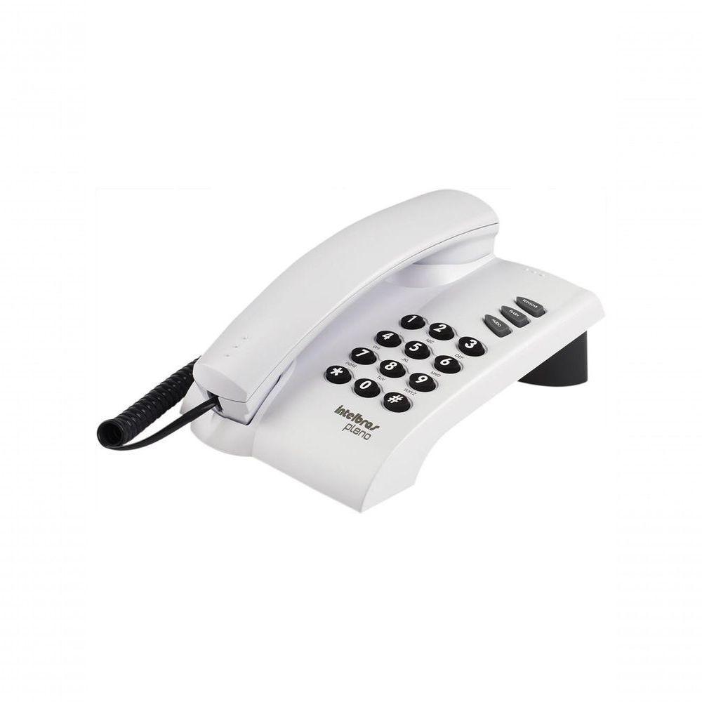 Telefone Intelbras Pleno Cinza Artico Com Chave Com Fio 4080058 - 3