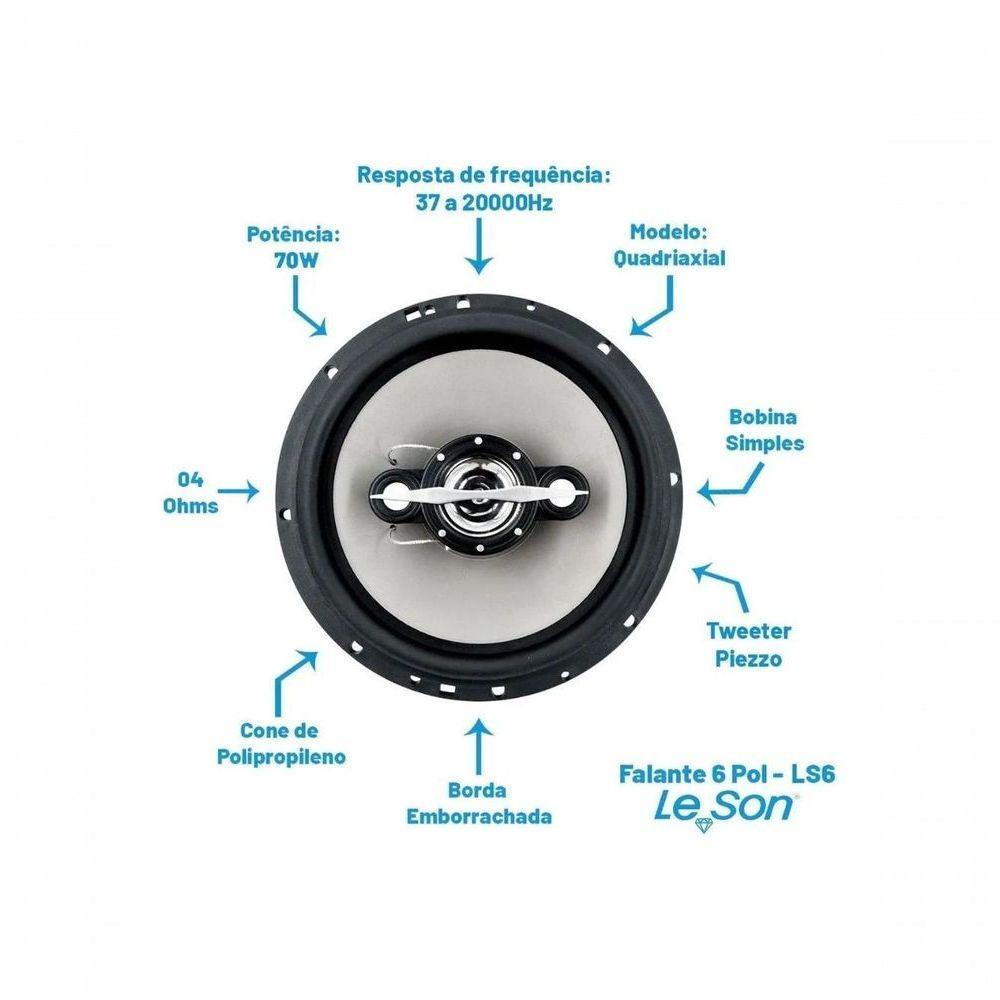 Kit Alto Falante Leson Ls60 70w 4 Oh - 4