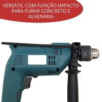 Furadeira De Impacto 3-8 Pol 550w Evald 220V - 7