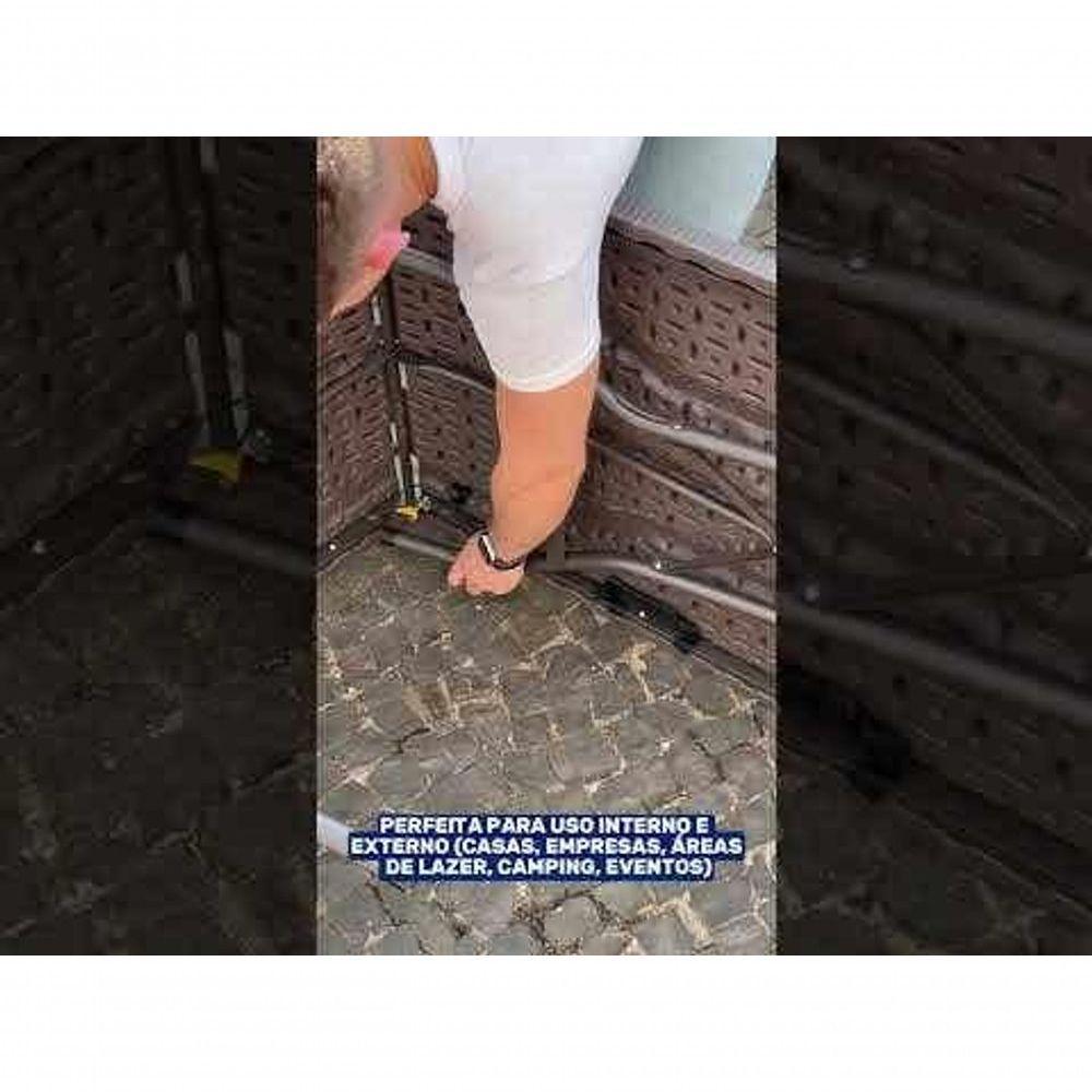 Mesa Dobrável Vira Maleta 180 X 74 Cm Portátil Até 150 Kg Rattan Zelt - 2