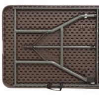 Mesa Dobrável Vira Maleta 180 X 74 Cm Portátil Até 150 Kg Rattan Zelt - 6