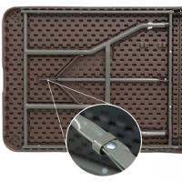 Mesa Dobrável Vira Maleta 180 X 74 Cm Portátil Até 150 Kg Rattan Zelt - 7