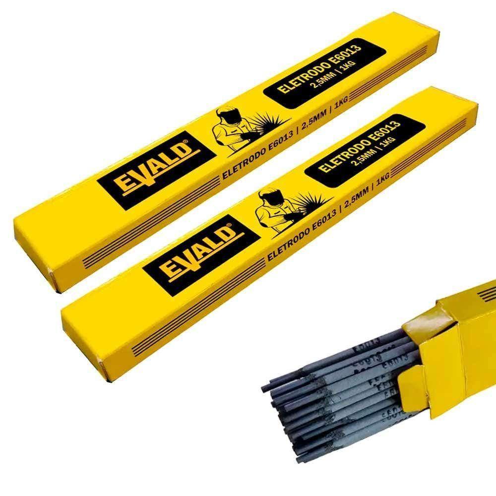 Eletrodo Para Solda E6013 2,5mm Caixa 1 Kg Com 2 Unidades Evald - 2