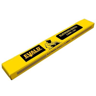 Eletrodo Para Solda E6013 2,5mm Caixa 1 Kg Com 2 Unidades Evald