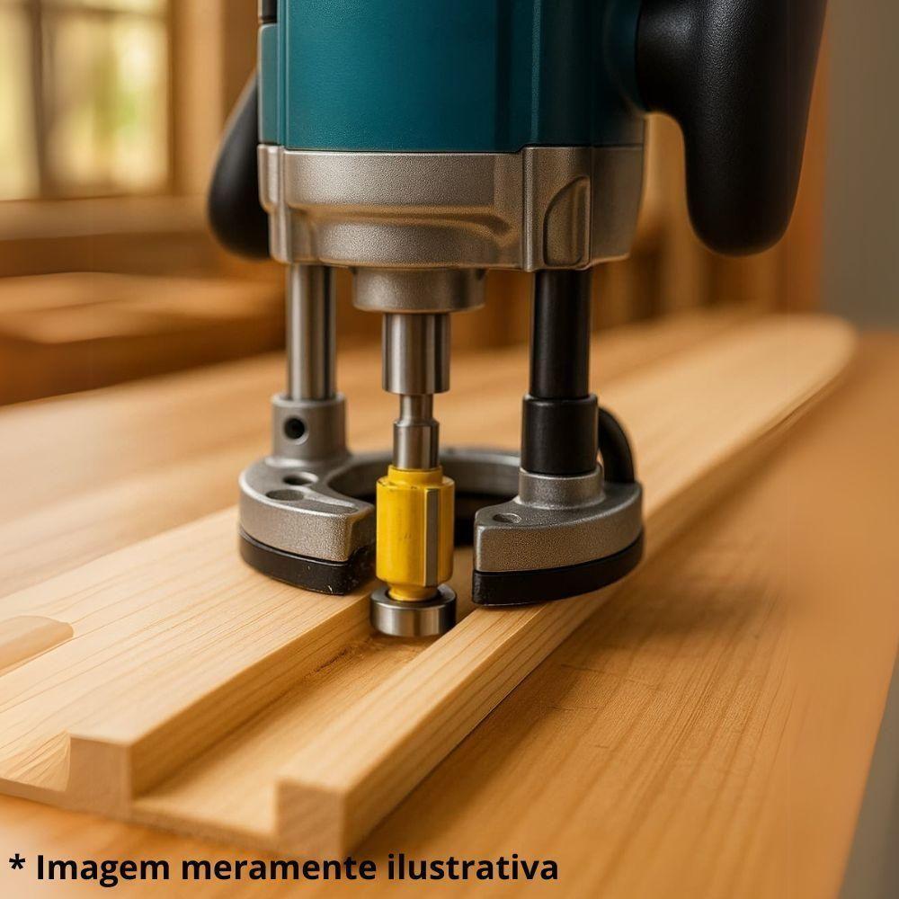 Jogo De Fresas Tupia Para Madeira Haste 6 Mm Kit 3 Peças Evjf-03 Evald - 4