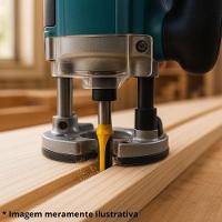 Jogo De Fresas Tupia Para Madeira Haste 6 Mm Kit 3 Peças Evjf-03 Evald - 2