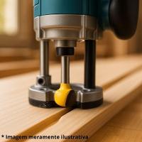 Jogo De Fresas Tupia Para Madeira Haste 6 Mm Kit 3 Peças Evjf-03 Evald - 3