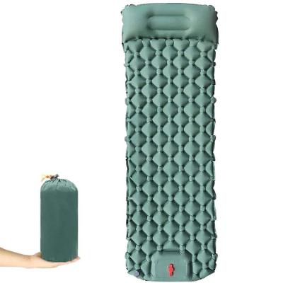 Colchão Inflável Automático Trekking Solteiro Em Nylon 215x58x6 Cm Zelt