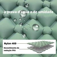Colchão Inflável Automático Trekking Solteiro Em Nylon 215x58x6 Cm Zelt - 2