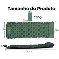 Colchão Inflável Automático Trekking Solteiro Em Nylon 215x58x6 Cm Zelt - 3