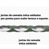 Colchão Inflável Automático Trekking Solteiro Em Nylon 215x58x6 Cm Zelt - 5