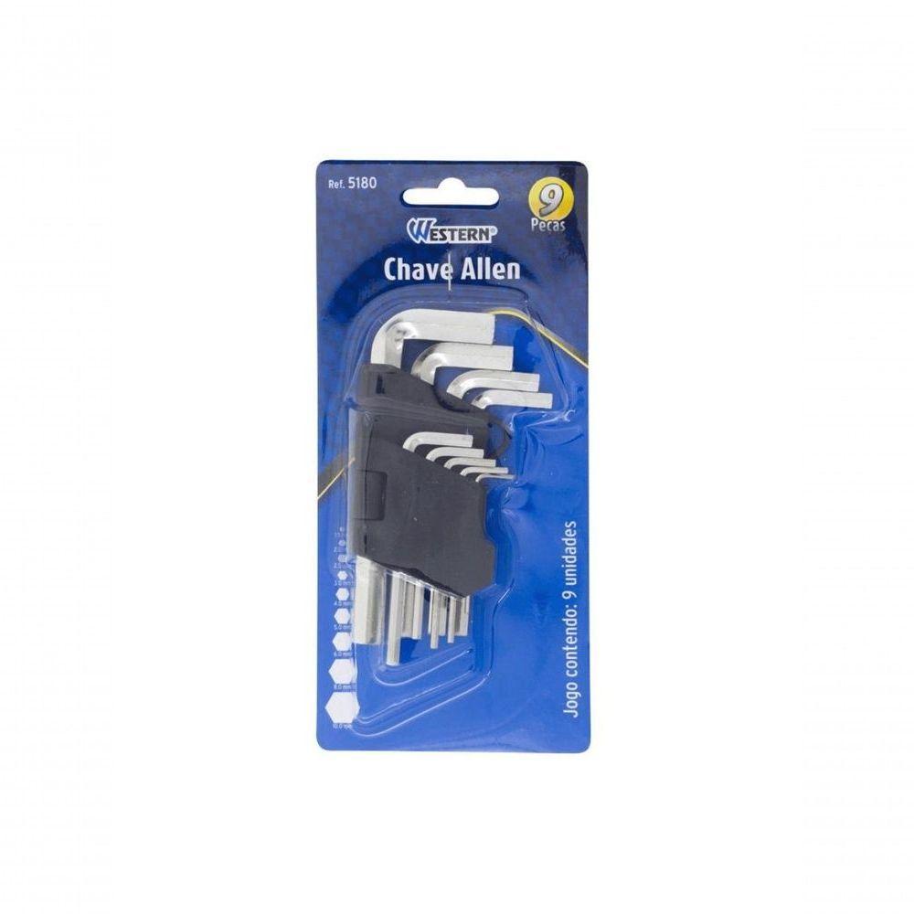 Jogo De Chaves Allen Curta Western 9 Pecas - 2