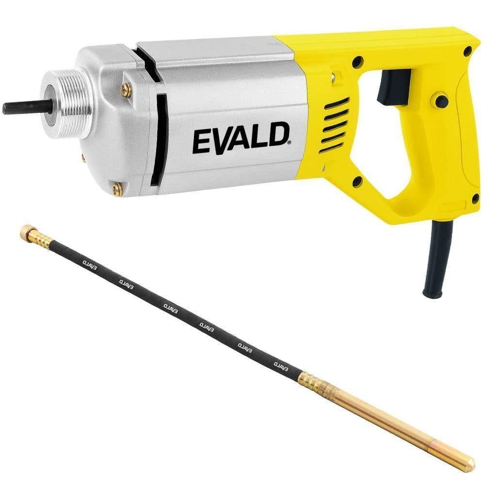 Vibrador De Concreto 1000w Portátil Evc-1000 Com Mangote 35mm 1,5m Emvc-1.5m Evald 110V - 1