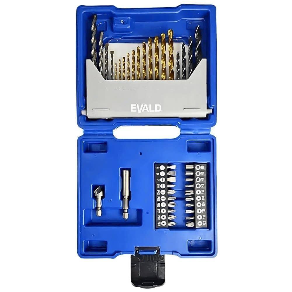Estojo Kit Com 41 Peças De Brocas E Pontas Ev-ebb41 Evald - 4