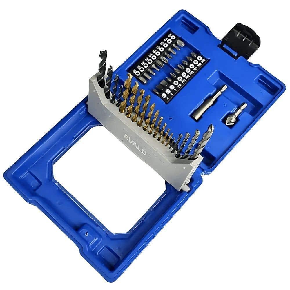 Estojo Kit Com 41 Peças De Brocas E Pontas Ev-ebb41 Evald - 5