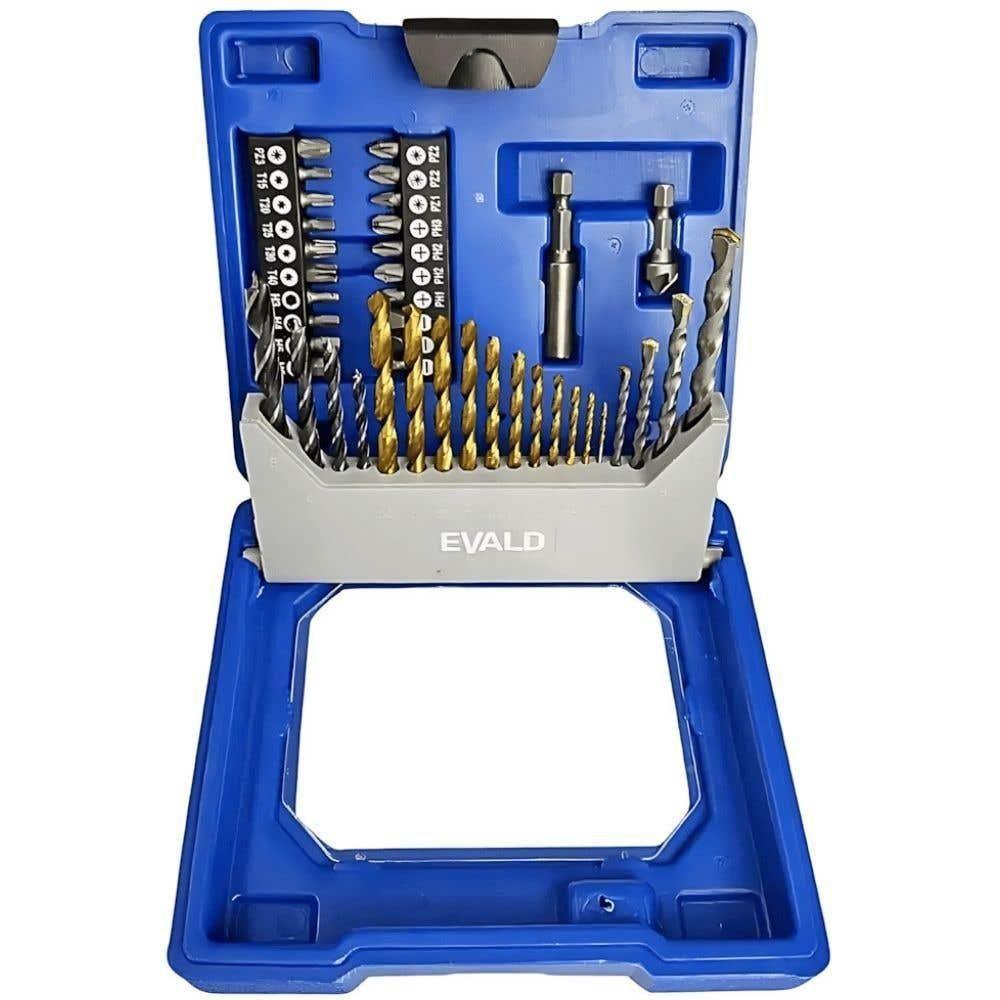Estojo Kit Com 41 Peças De Brocas E Pontas Ev-ebb41 Evald - 6