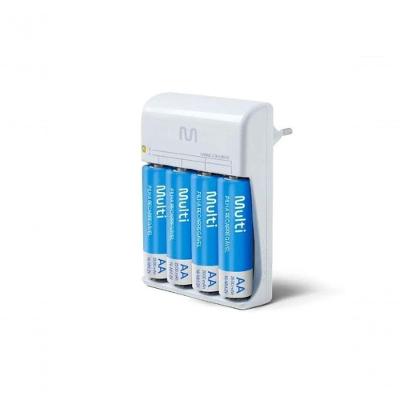 Carregador Rm02 Bivolt Com 4 Pilhas Aa De 2500 Mah Cb054