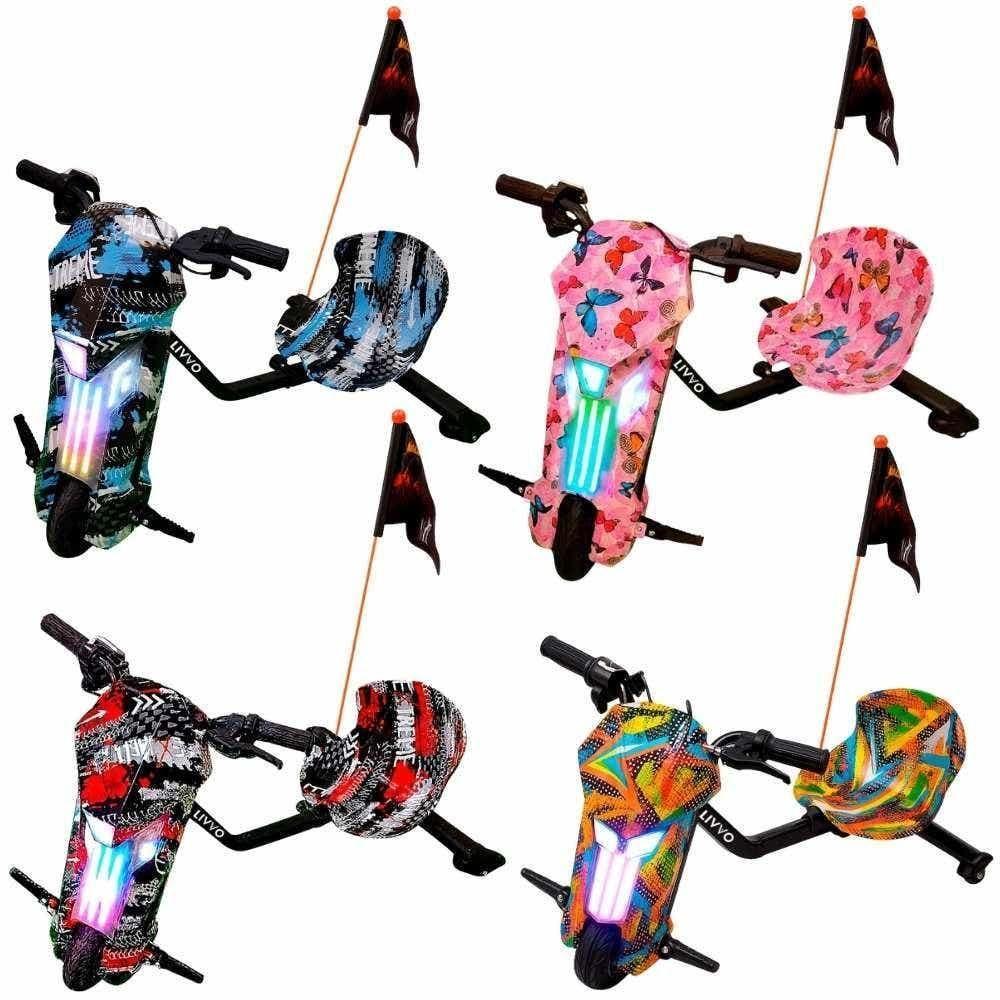 Triciclo Patinete Elétrico 250w 36v Brushless 20km-h 8pol Até 120kg Livvo - 2