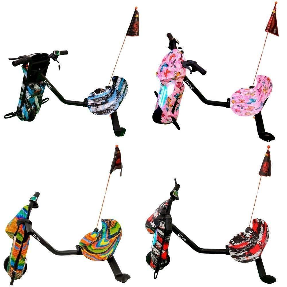 Triciclo Patinete Elétrico 250w 36v Brushless 20km-h 8pol Até 120kg Livvo - 4