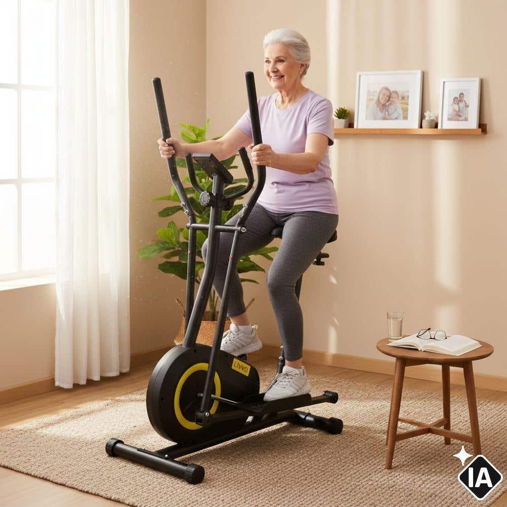 Bicicleta Elíptico Magnético 120 Kg Controle De 8 Níveis Lv-bem120 Livvo - 3