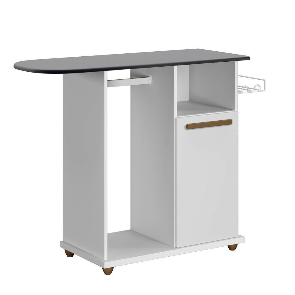 Tábua De Passar 1 Porta Macapá Arte Móveis Branco Branco - 1