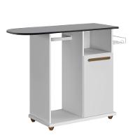 Tábua De Passar 1 Porta Macapá Arte Móveis Branco Branco - 1