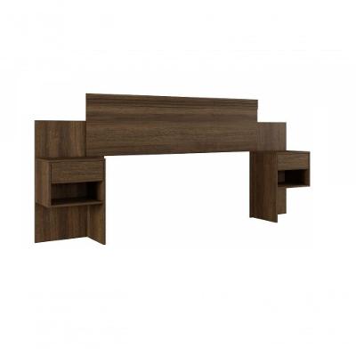 Cabeceira Master Com 2 Mesas De Cabeceiras 2 Gavetas Benetil Imbuia