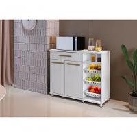 Fruteira Salinas 01 Gaveta 02 Portas E 03 Cestoss Removíveis Arte Móveis Branco - 3