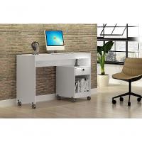 Mesa Para Computador 01 Gaveta Com Rodizio Giga Valdemoveis Branco - 2