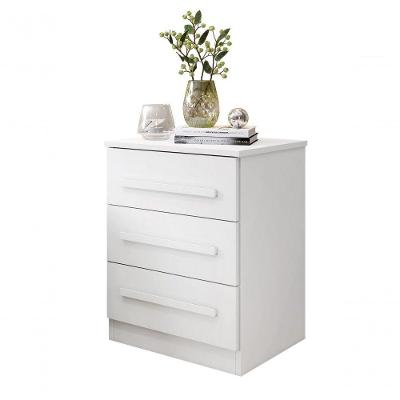 Mesa De Cabeceira 03 Gavetas Império Benetil Branco