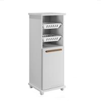 Armário Cozinha Com Fruteira Paraná 1 Porta 1 Prateleira 2 Cestos Arte Móveis Branco - 1