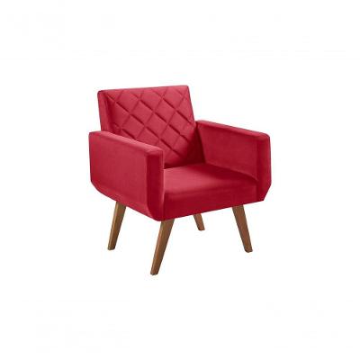 Poltrona 1 Lugar Anabelle Unidecor Vermelho