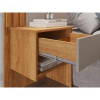 Painel Cabeceira Ripado Jade Salleto Cinamomo-off White - 2