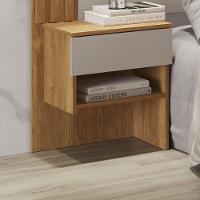 Painel Cabeceira Ripado Jade Salleto Cinamomo-off White