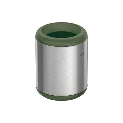 Lixeira Inox Tramontina Portofino Lyf Acabamento Acetinado Aro Polipropileno Sem Tampa 7 L Tramontina