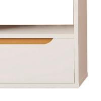 Mesa De Cabeceira Suspensa Parede 1 Gaveta Branco Pérola - 3