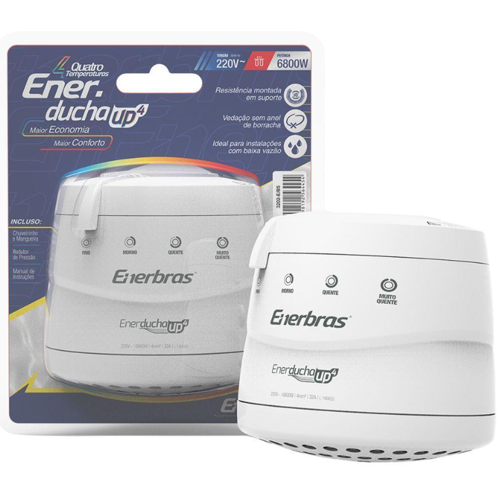 Chuveiro Enerducha UP4 6800W Branco Enerbras 220V - 2