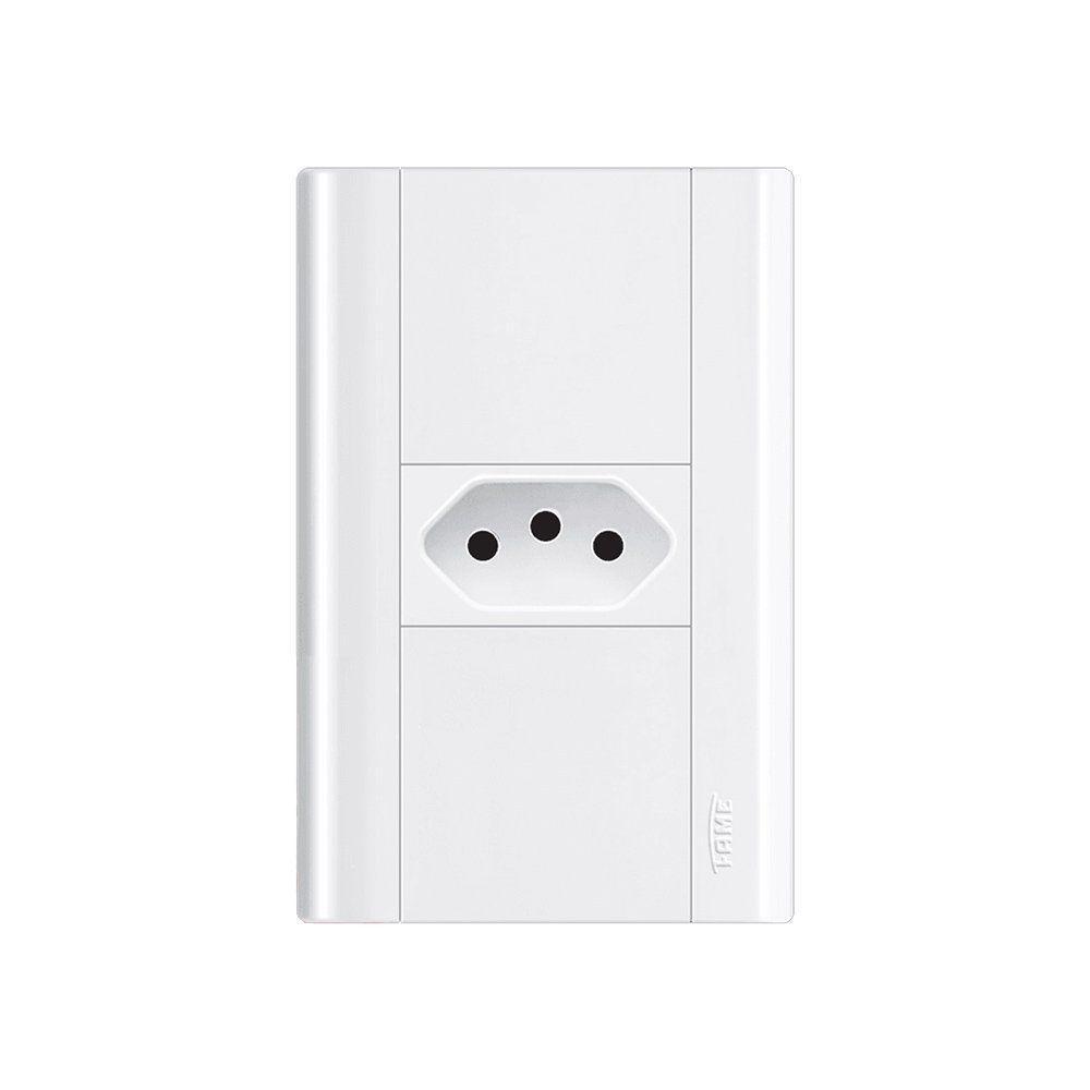 Tomada Fame Modulare 2p+t 20a Com Placa 4x2 Branco - 1