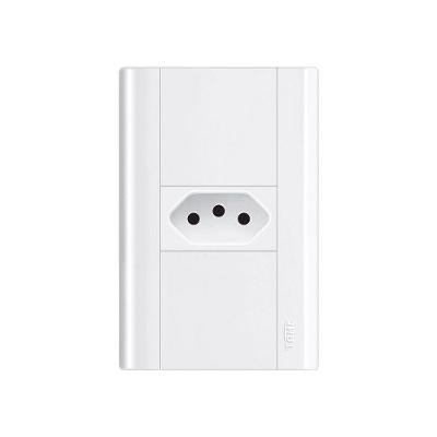 Tomada Fame Modulare 2p+t 20a Com Placa 4x2 Branco