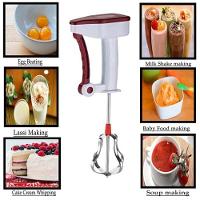 Batedeira Portatil Manual Liquidificador Mixer Giratorio Camping Praia Viagem Misturador De Massa - 5