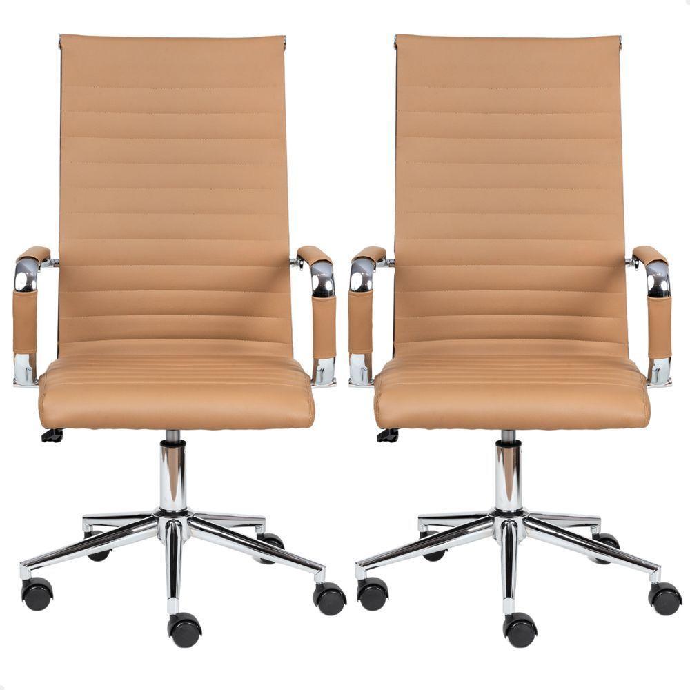 Cadeira Escritório Esteirinha Presidente Charles Eames Kit 02 Unidades Bege - 1