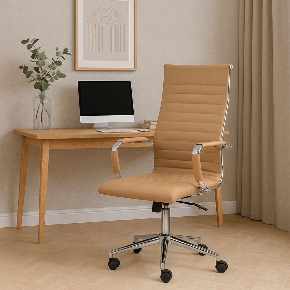 Cadeira Escritório Esteirinha Presidente Charles Eames Kit 02 Unidades Bege - 2